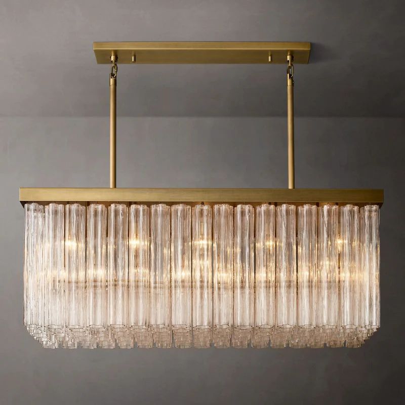 Clame Rectangular Chandelier 54”