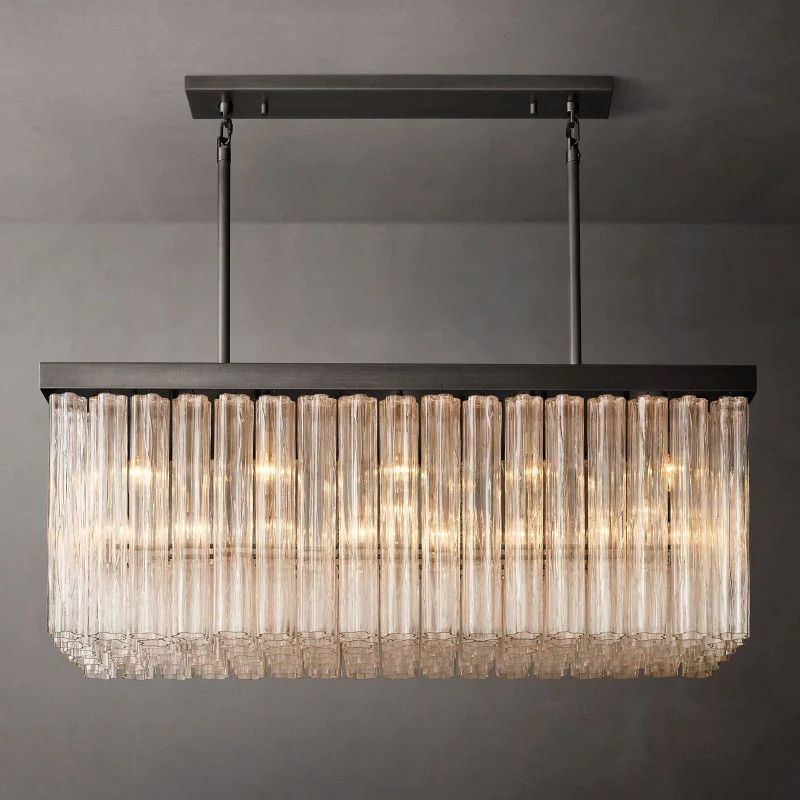 Clame Rectangular Chandelier 54”