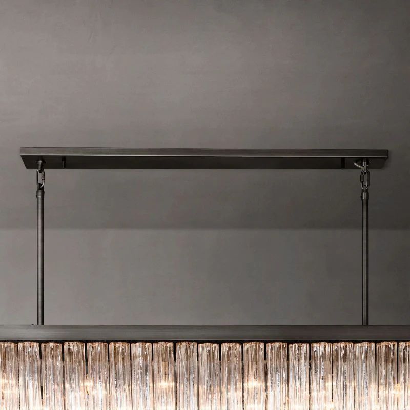 Clame Rectangular Chandelier 73”