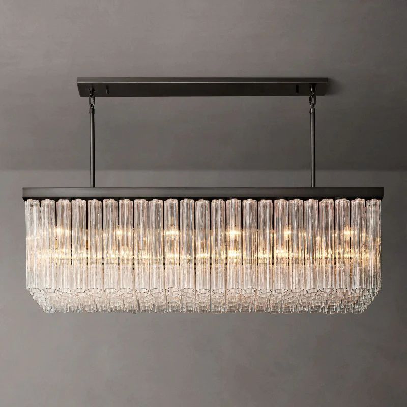 Clame Rectangular Chandelier 73”