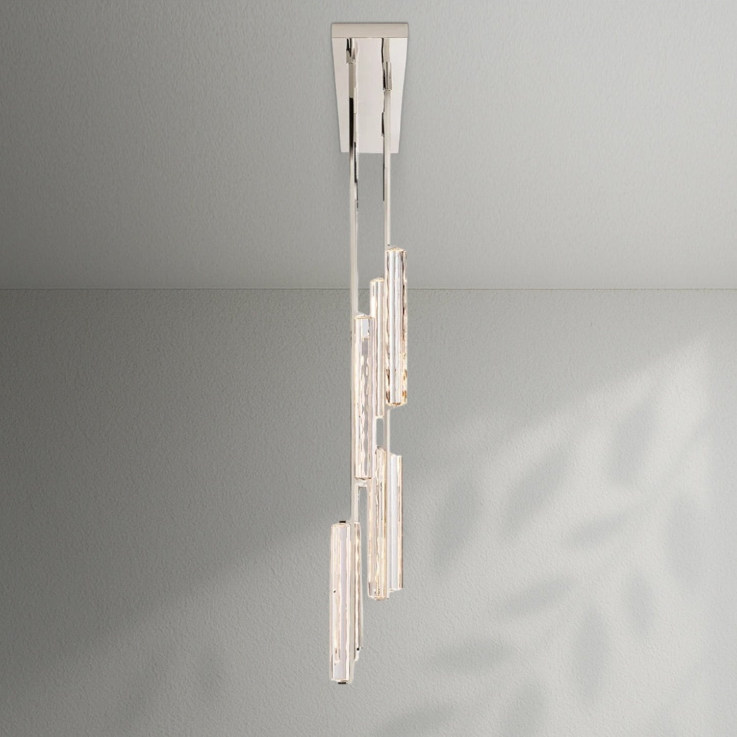 Aedubon Crystal Linear Chandelier 54" - Lightings Menu