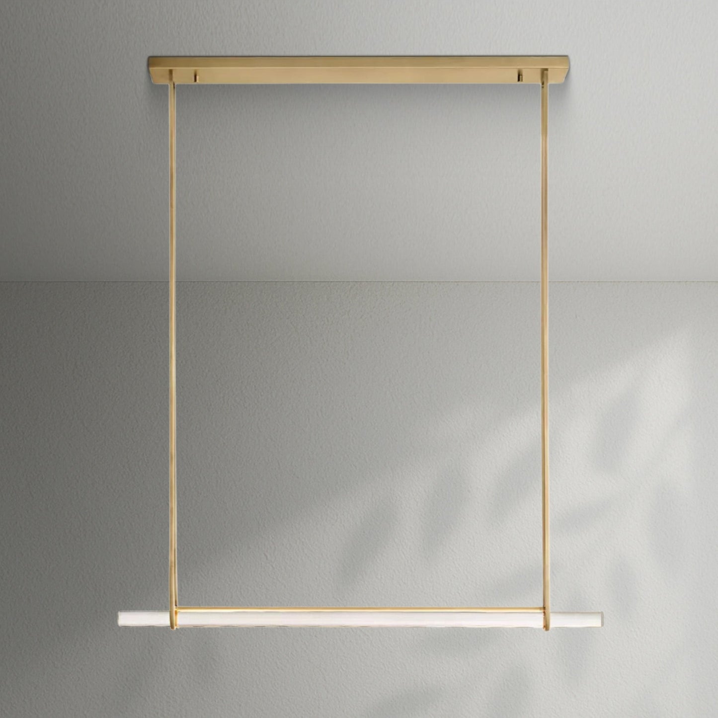 Aedubon Crystal Single Bar Linear Chandelier - Lightings Menu