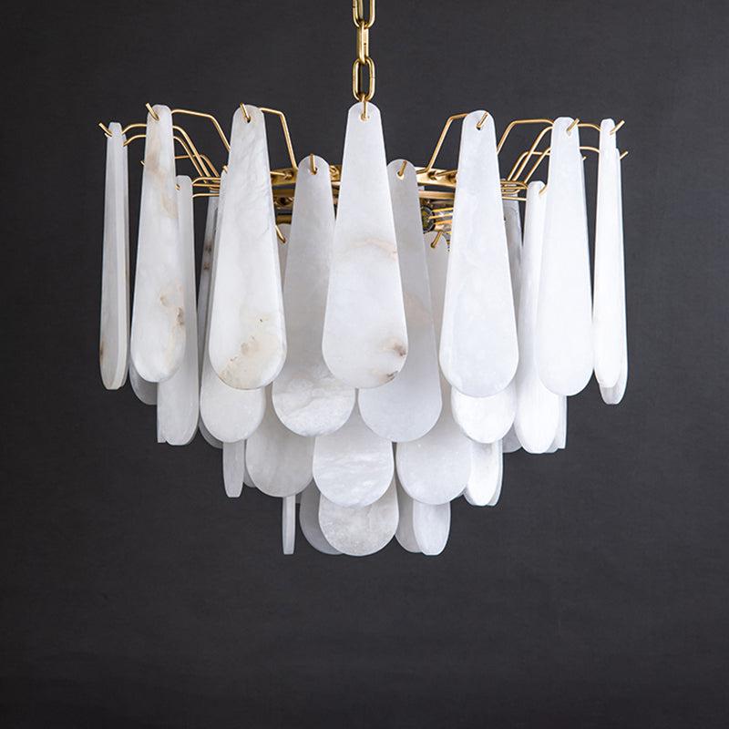 Alabaster Foyer Modern Chandelier - Lightings Menu
