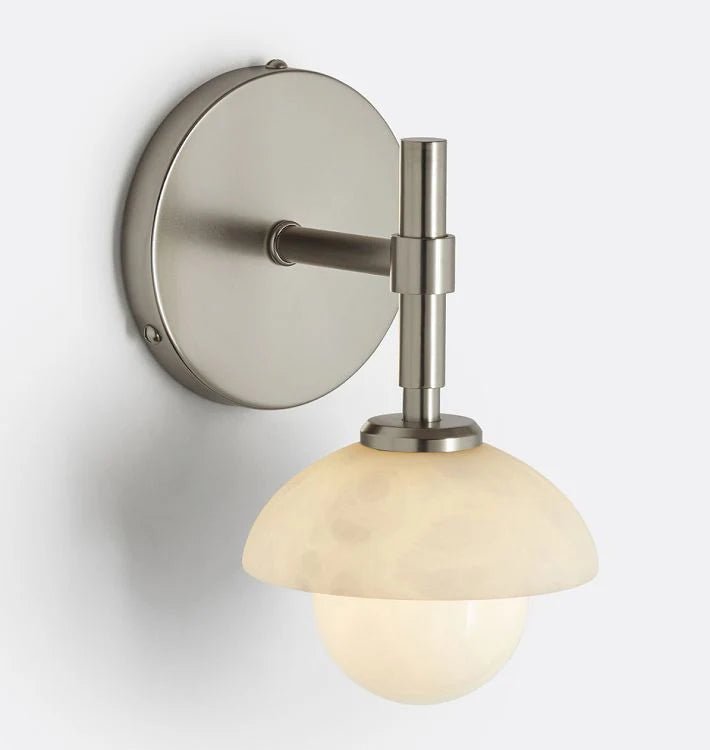 Alabaster Shade Greenwich Wall Sconce - Lightings Menu