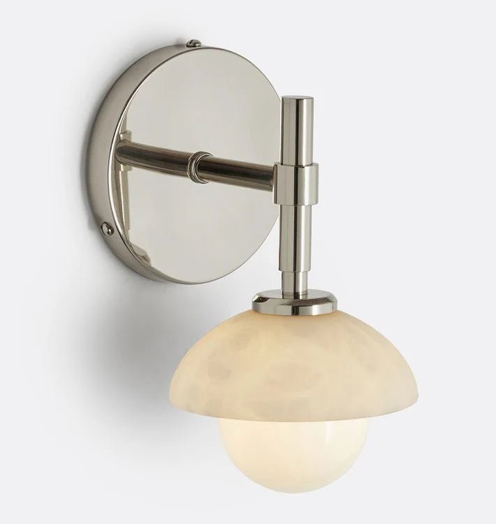 Alabaster Shade Greenwich Wall Sconce - Lightings Menu