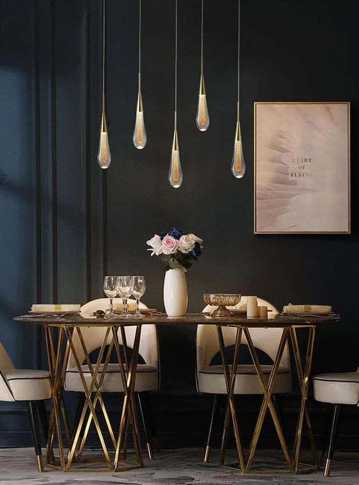 Allure Multi - LED Glass Staircase Chandelier - Lightings Menu