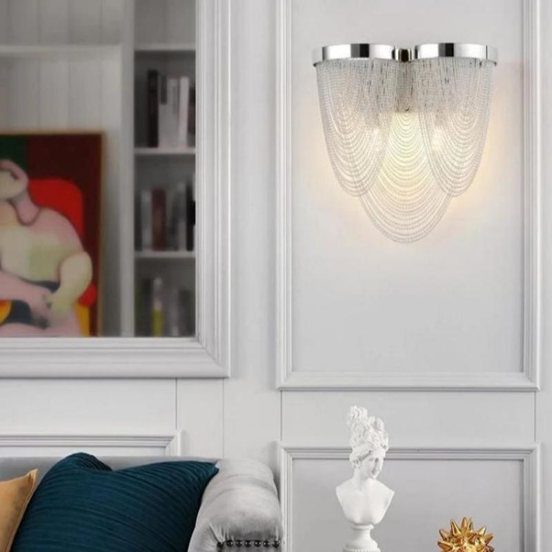 Aluminum Chain Tassel Wall Sconce - Lightings Menu