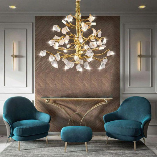 Amos Glass Branch Chandelier - Lightings Menu