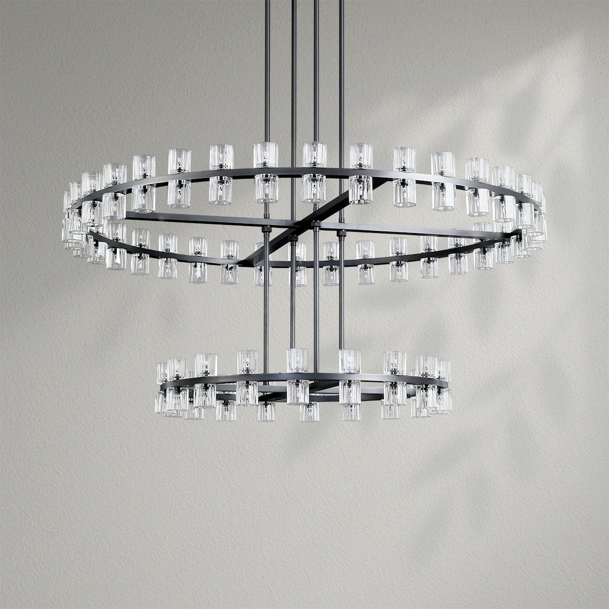 Arcachom Crystal 2 - Tier Round Chandelier - Lightings Menu