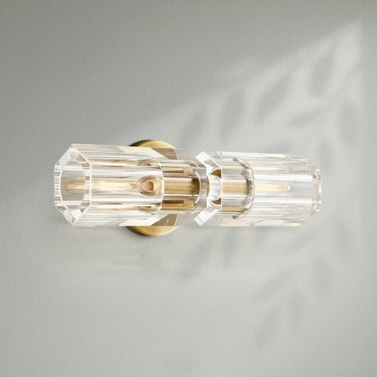 Arcachom Crystal Double Lights Wall Sconce - Lightings Menu