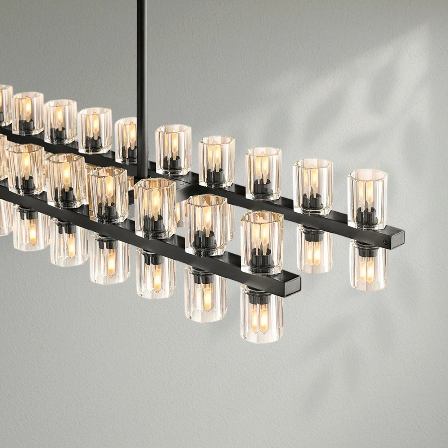 Arcachom Crystal Rectangular Chandelier - Lightings Menu
