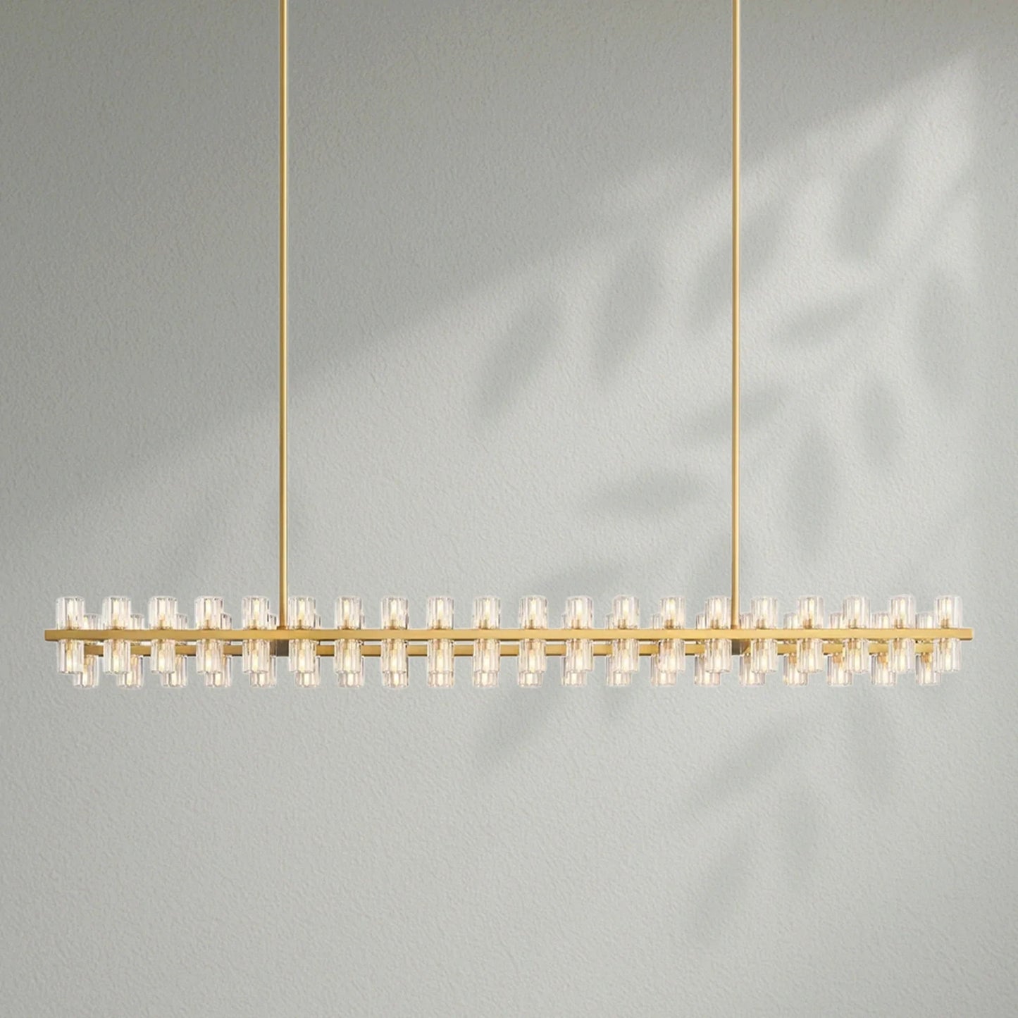 Arcachom Crystal Rectangular Chandelier - Lightings Menu