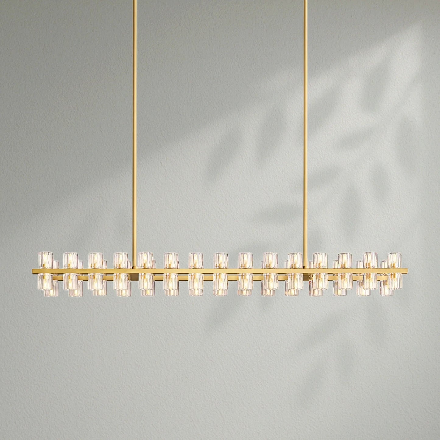 Arcachom Crystal Rectangular Chandelier - Lightings Menu