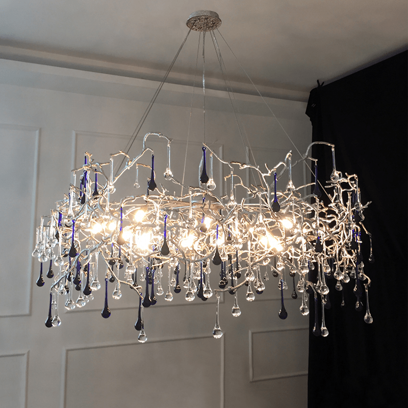 Avis Crystal Rain Branch Chandelier - Lightings Menu
