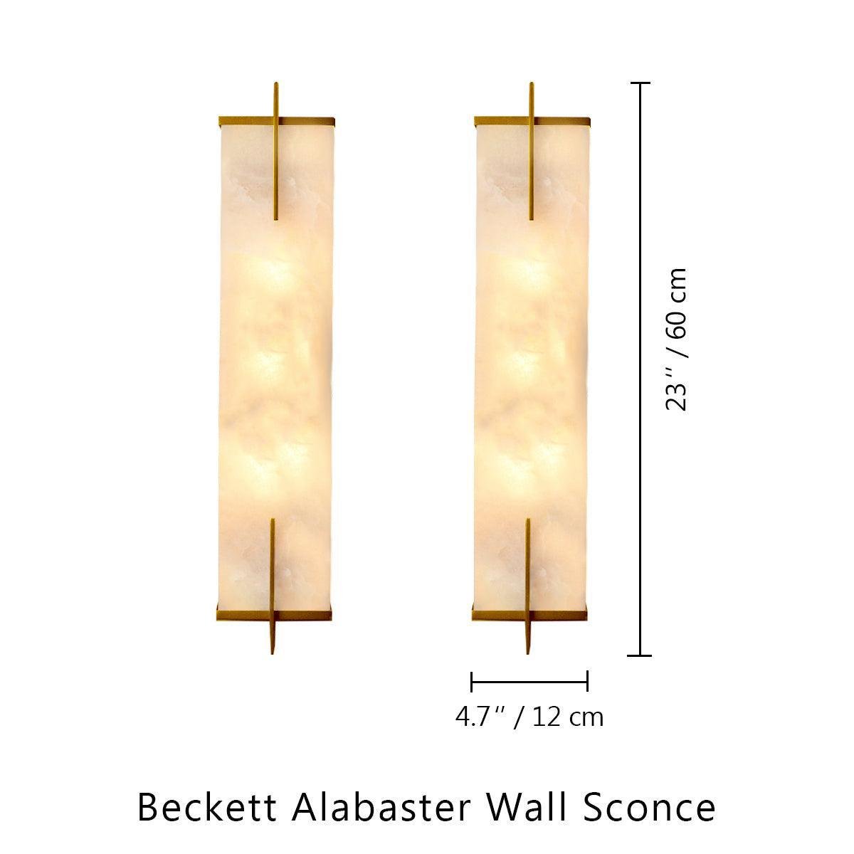 Beckett Alabaster Wall Sconce - Lightings Menu