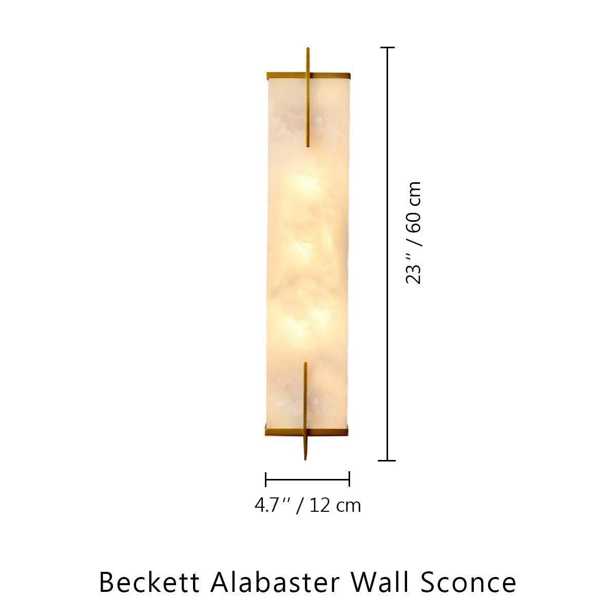 Beckett Alabaster Wall Sconce - Lightings Menu