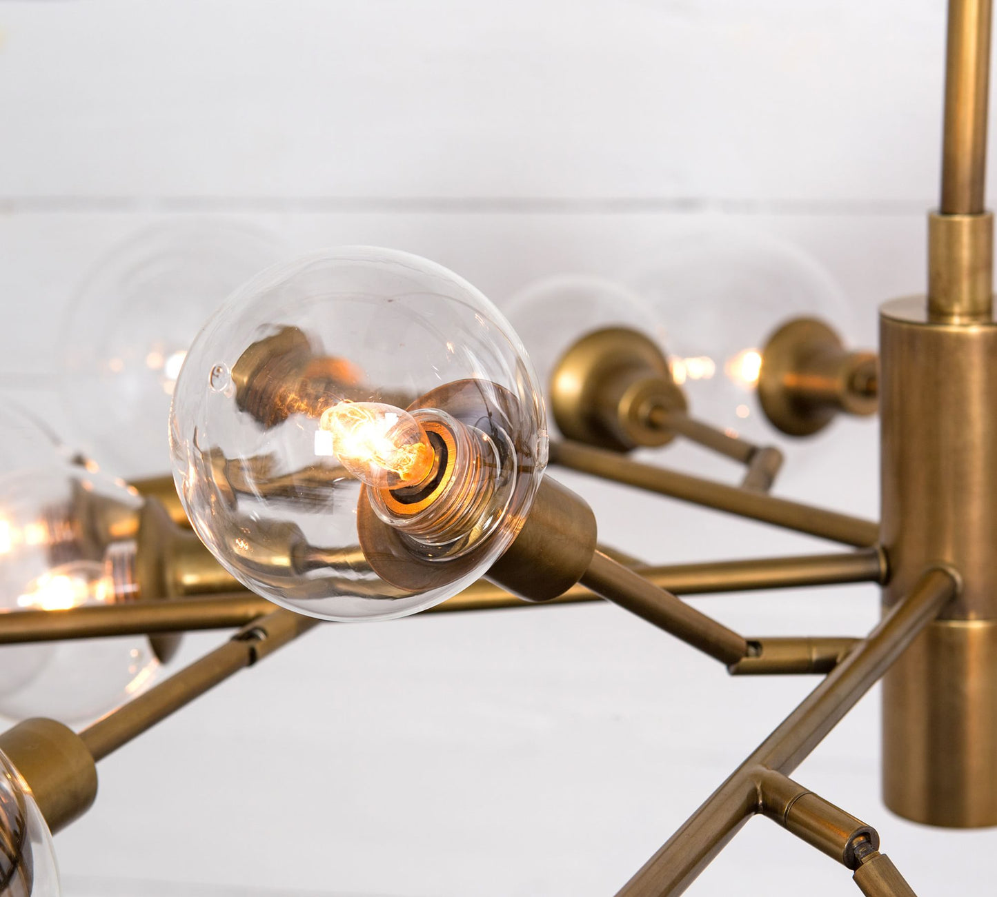 Birchmont Hand - Blown Glass Chandelier 48" - Lightings Menu