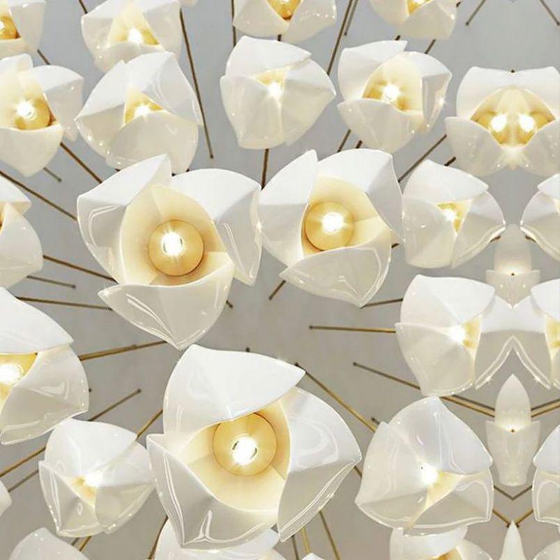Bloom Ceramic Chandelier - Lightings Menu