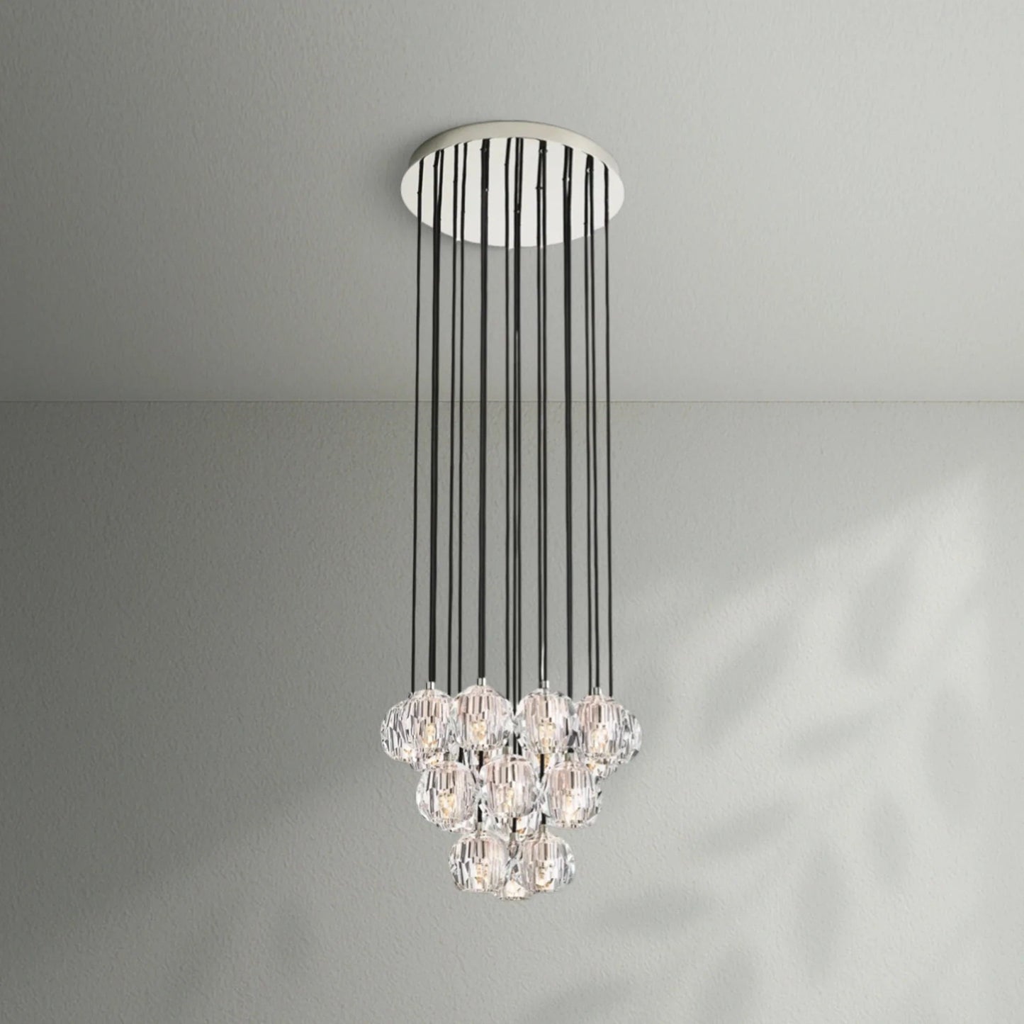 Boule Do Crystal Cluster Round Chandelier - Lightings Menu