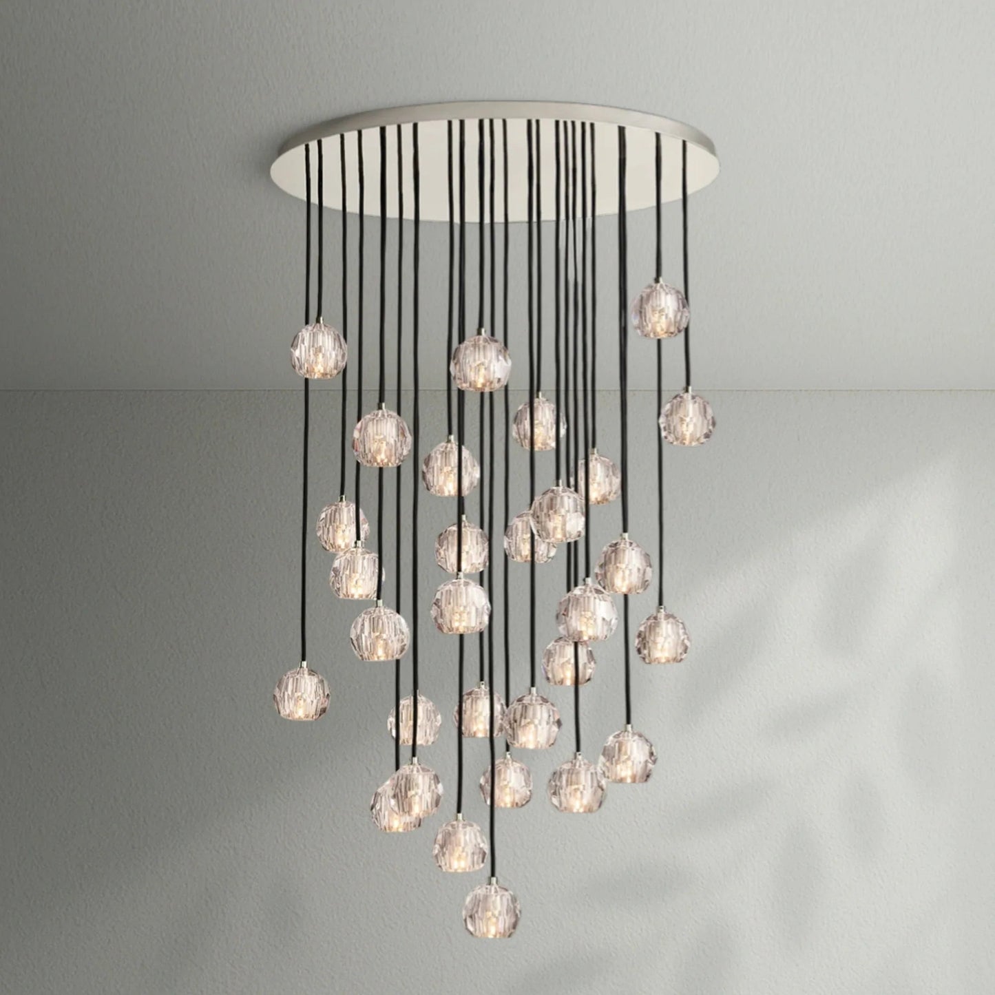 Boule Do Crystal Cluster Round Chandelier - Lightings Menu