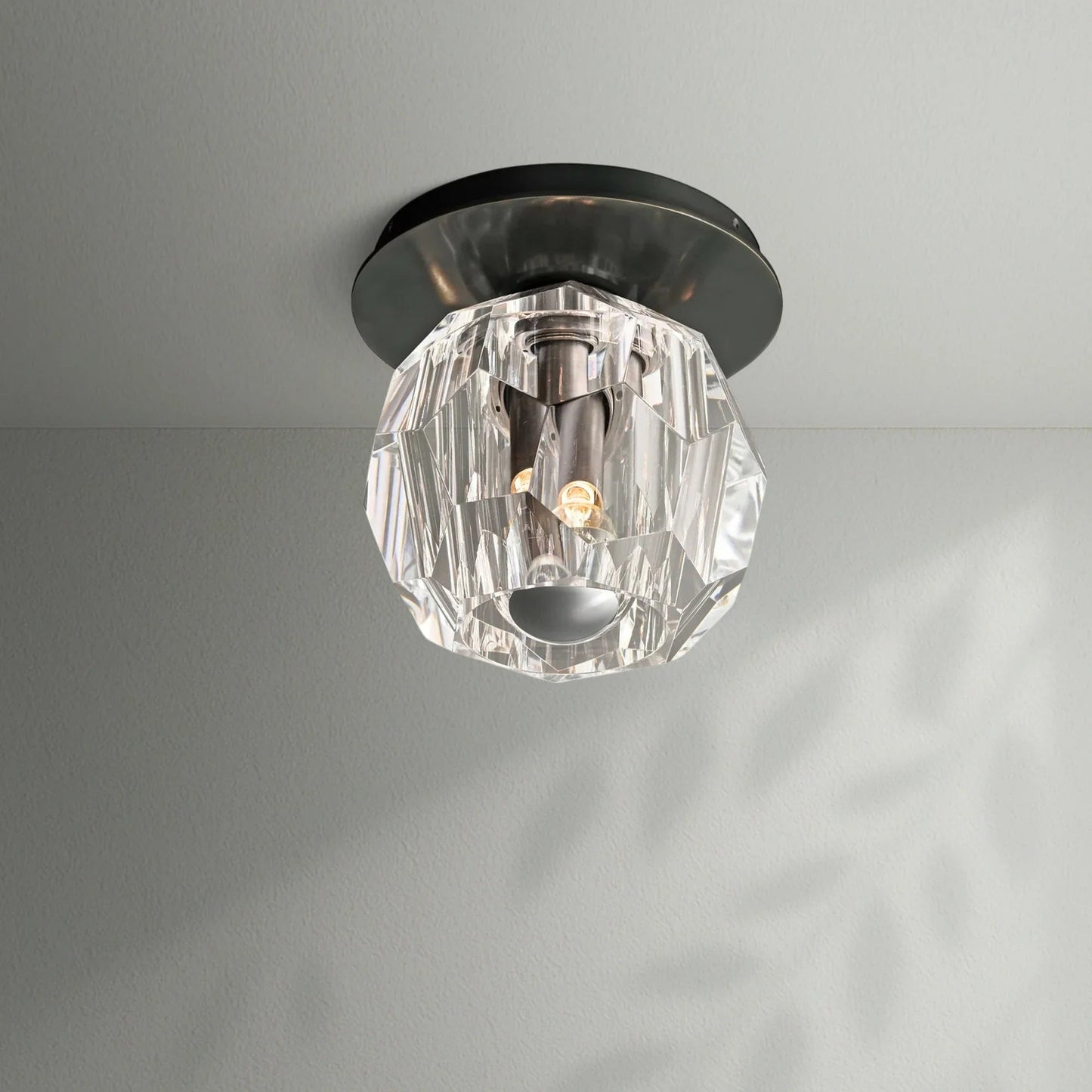 Boule Do Crystal Glass Petite Flushmount - Lightings Menu