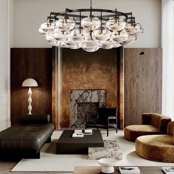 Cabrete Clear Glass Round Chandelier - Lightings Menu