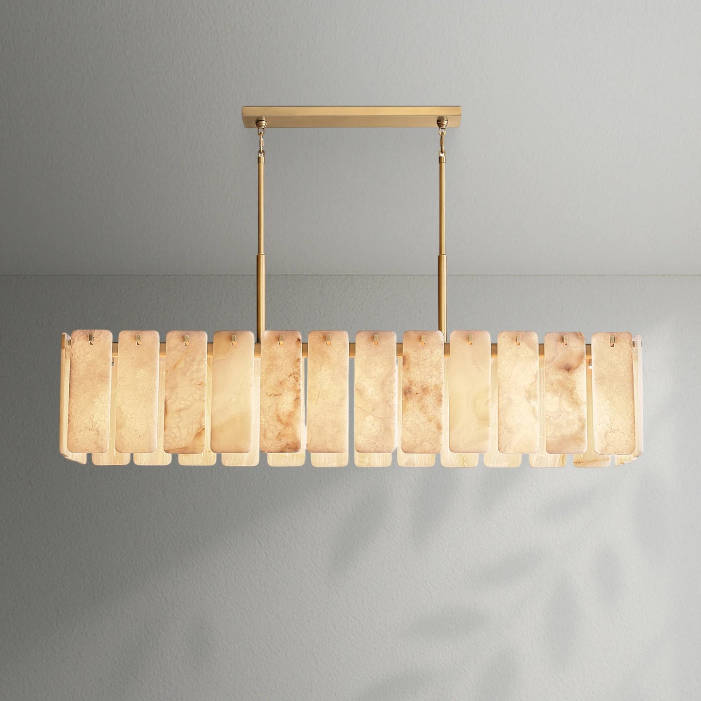 Calametto Onyx Rectangular Chandelier - Lightings Menu