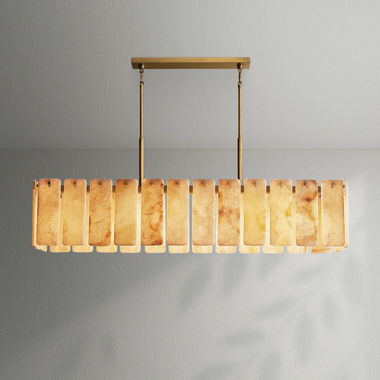 Calametto Onyx Rectangular Chandelier - Lightings Menu