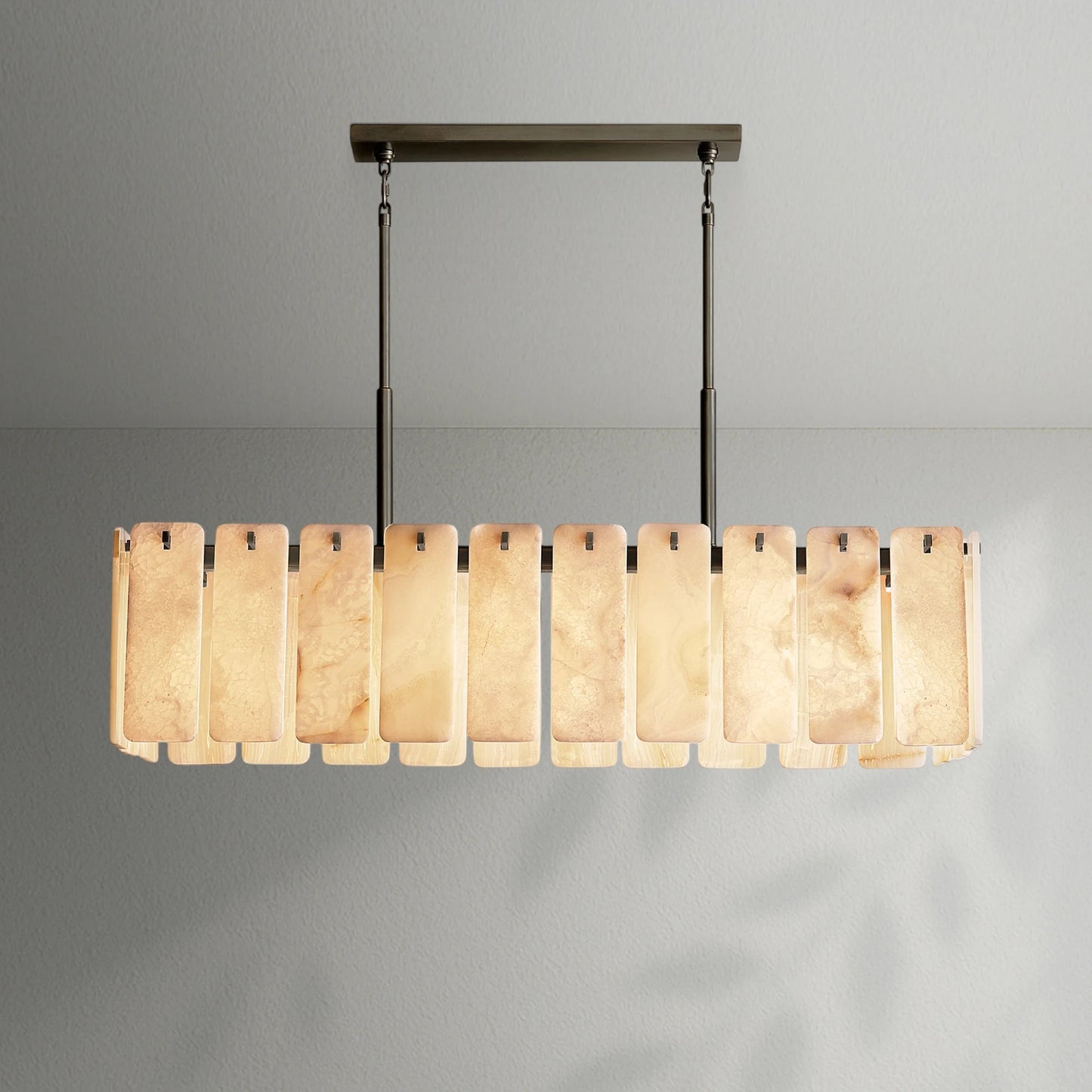 Calametto Onyx Rectangular Chandelier - Lightings Menu