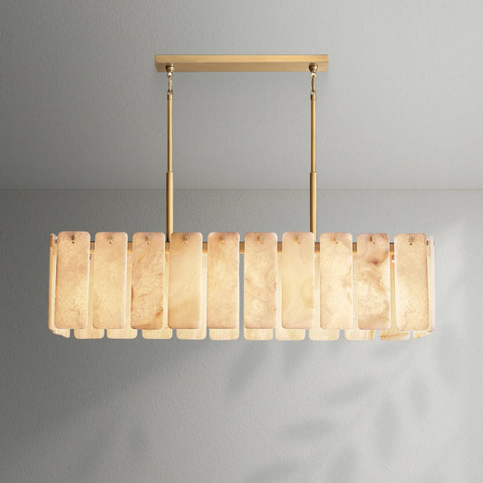 Calametto Onyx Rectangular Chandelier - Lightings Menu
