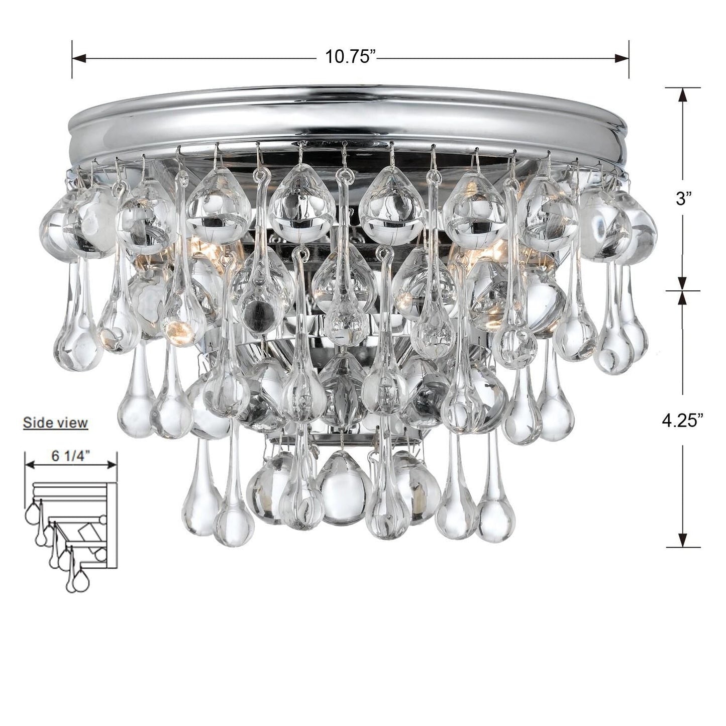 Calypso 10 Inch Wall Sconce Lighting Fixture - Lightings Menu