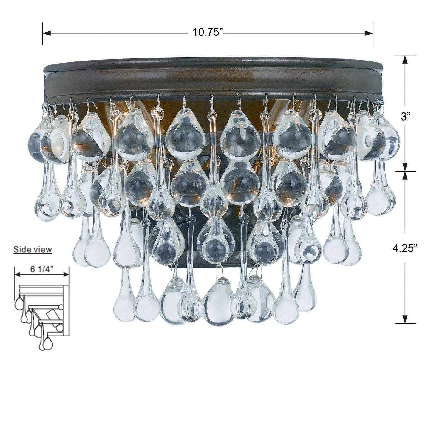 Calypso 10 Inch Wall Sconce Lighting Fixture - Lightings Menu