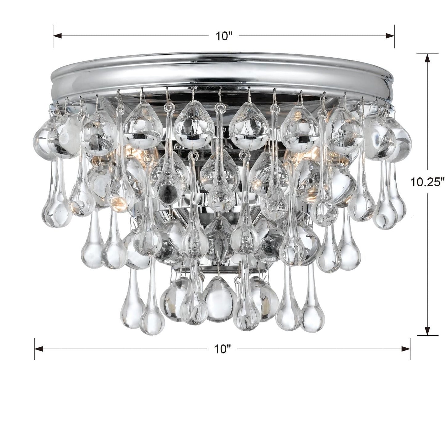 Calypso 10 Inch Wall Sconce Lighting Fixture - Lightings Menu