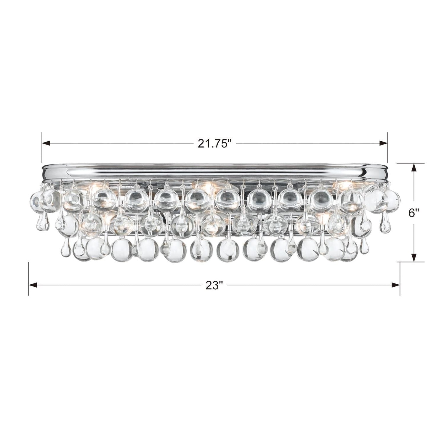 Calypso 23 Inch 6 - Light Bath Vanity Light - Lightings Menu