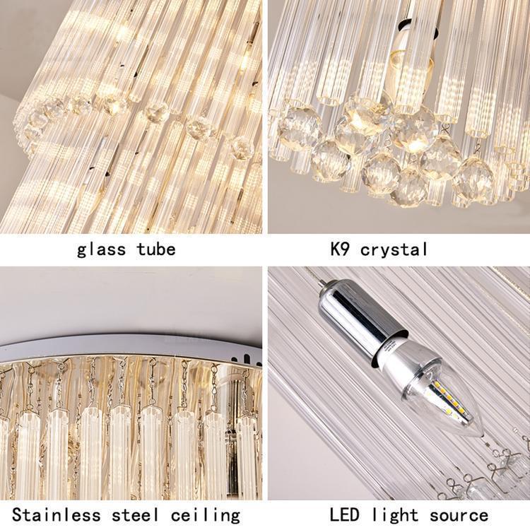 Camille Multiple Tier Crystal Chandelier - Lightings Menu