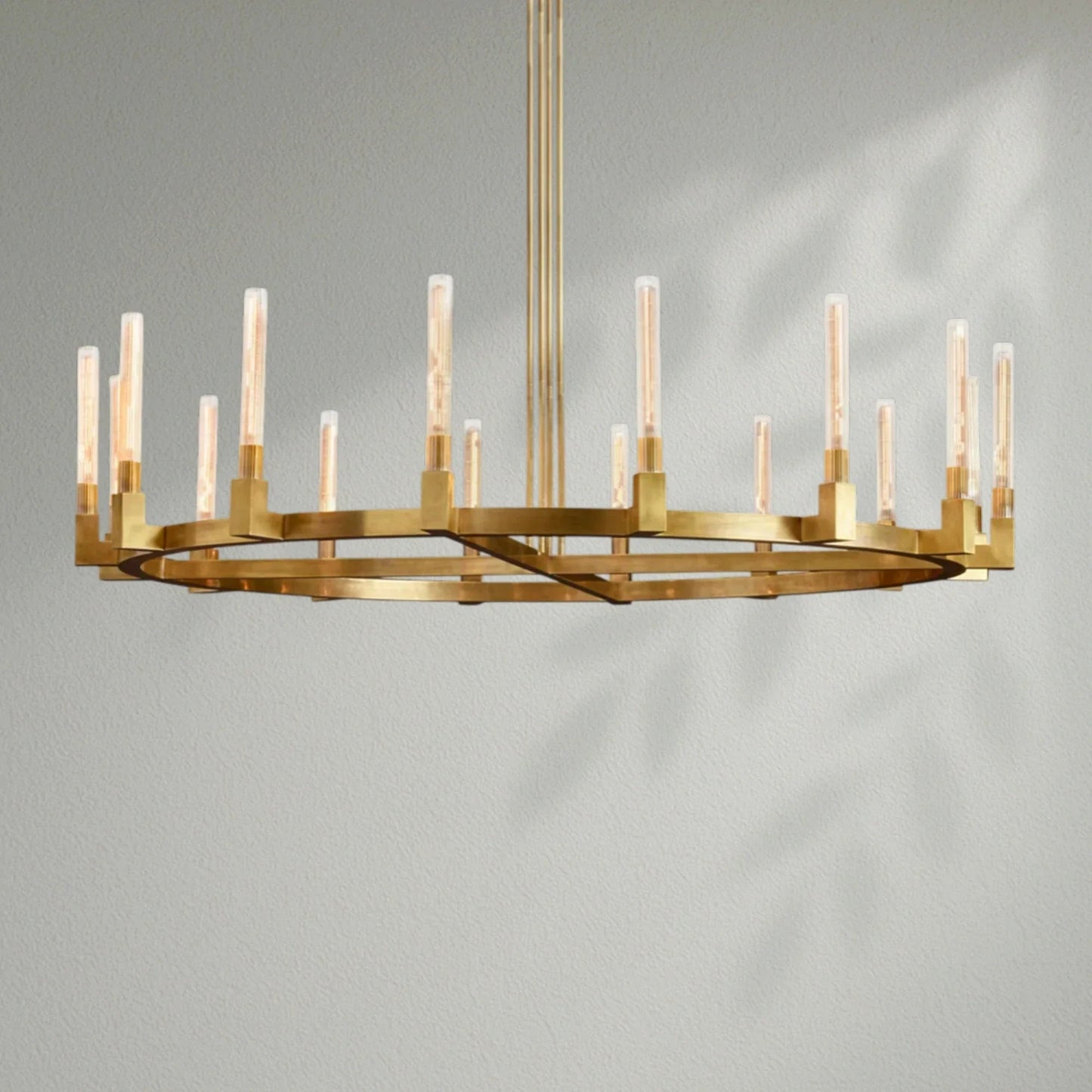 Cannelo Glass Round Chandelier - Lightings Menu