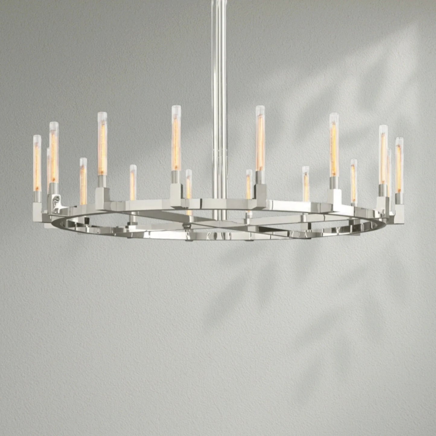 Cannelo Glass Round Chandelier - Lightings Menu