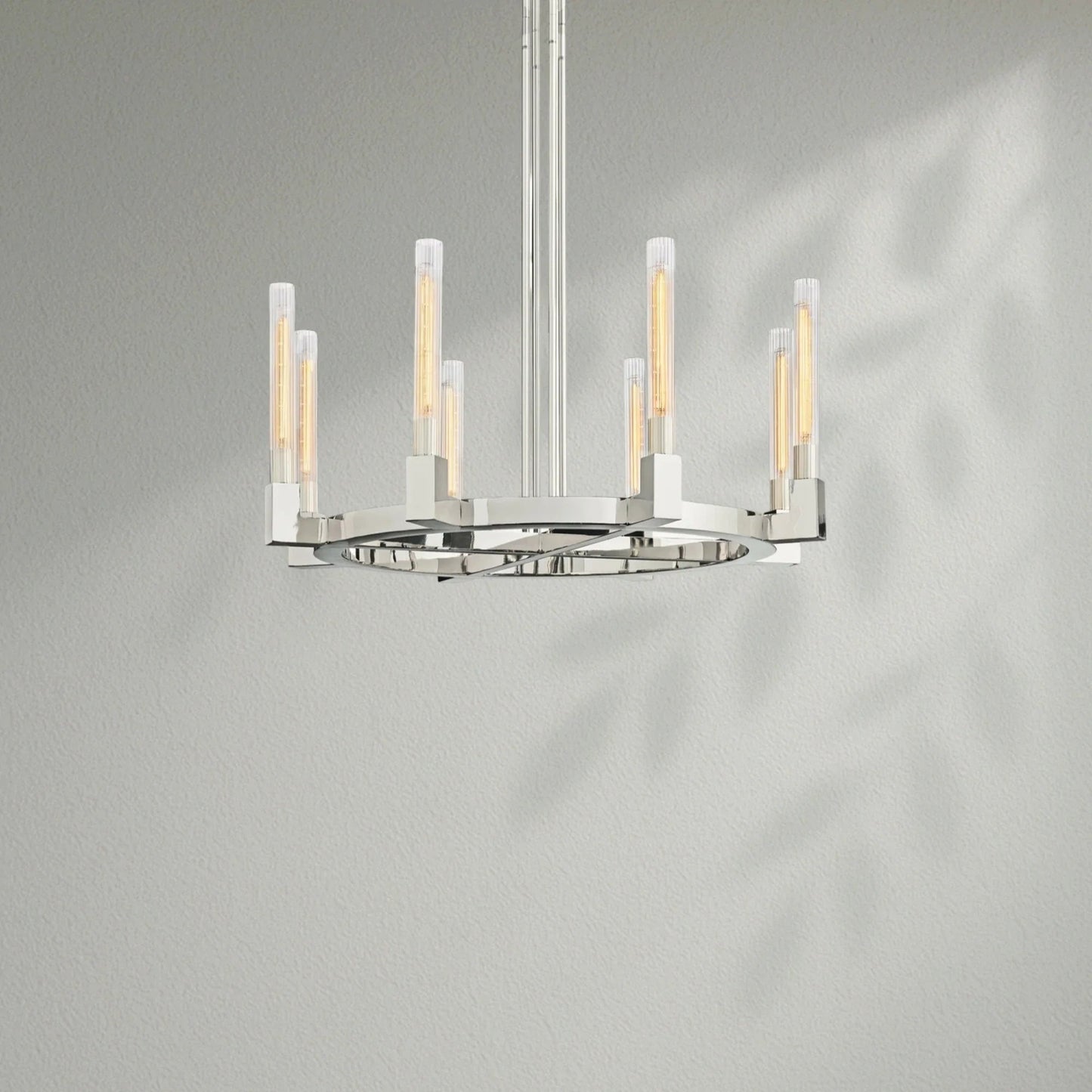 Cannelo Glass Round Chandelier - Lightings Menu