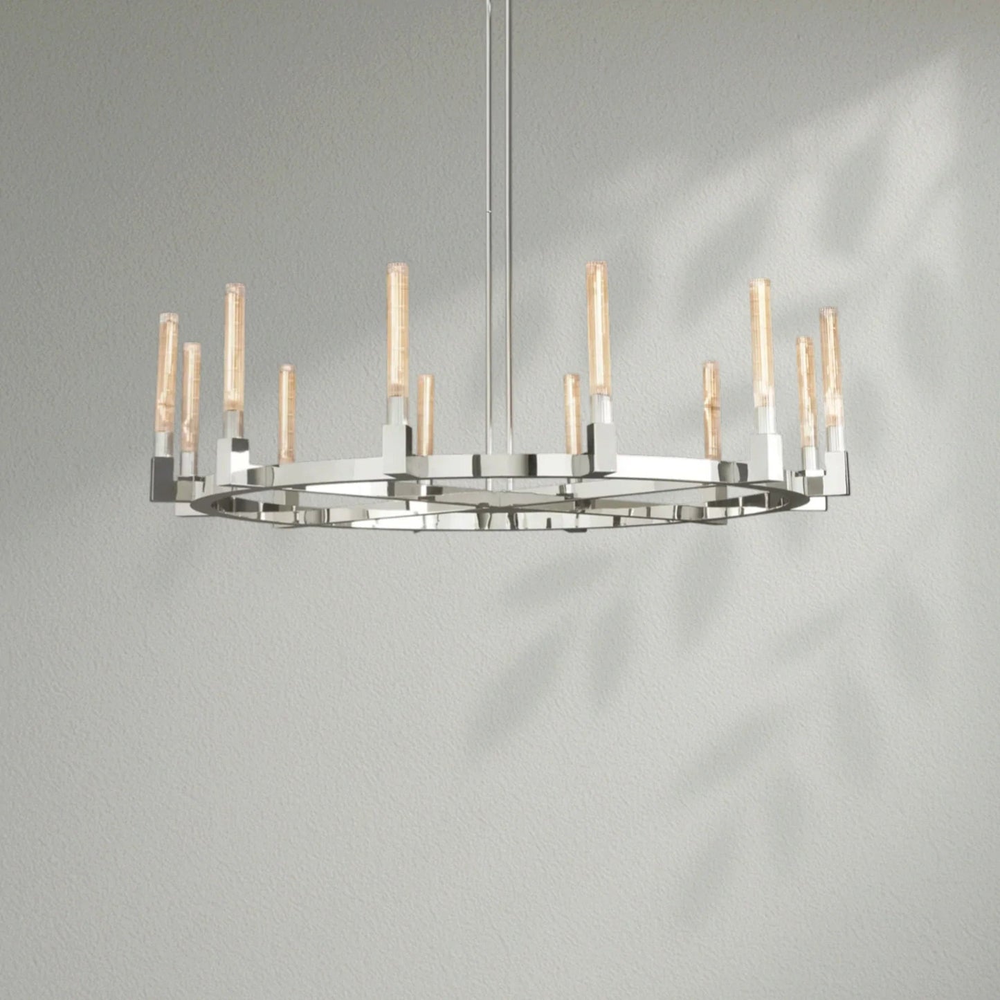 Cannelo Glass Round Chandelier - Lightings Menu