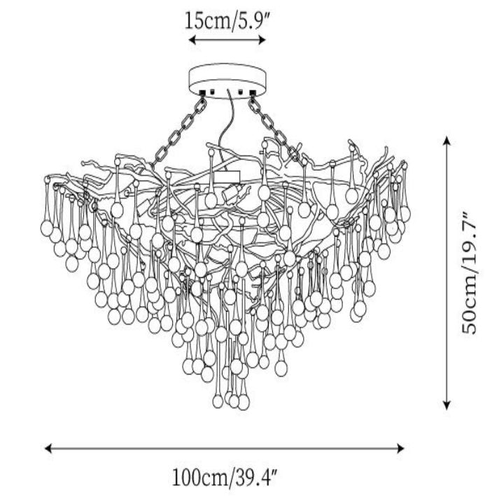 Snita Brass Chandelier