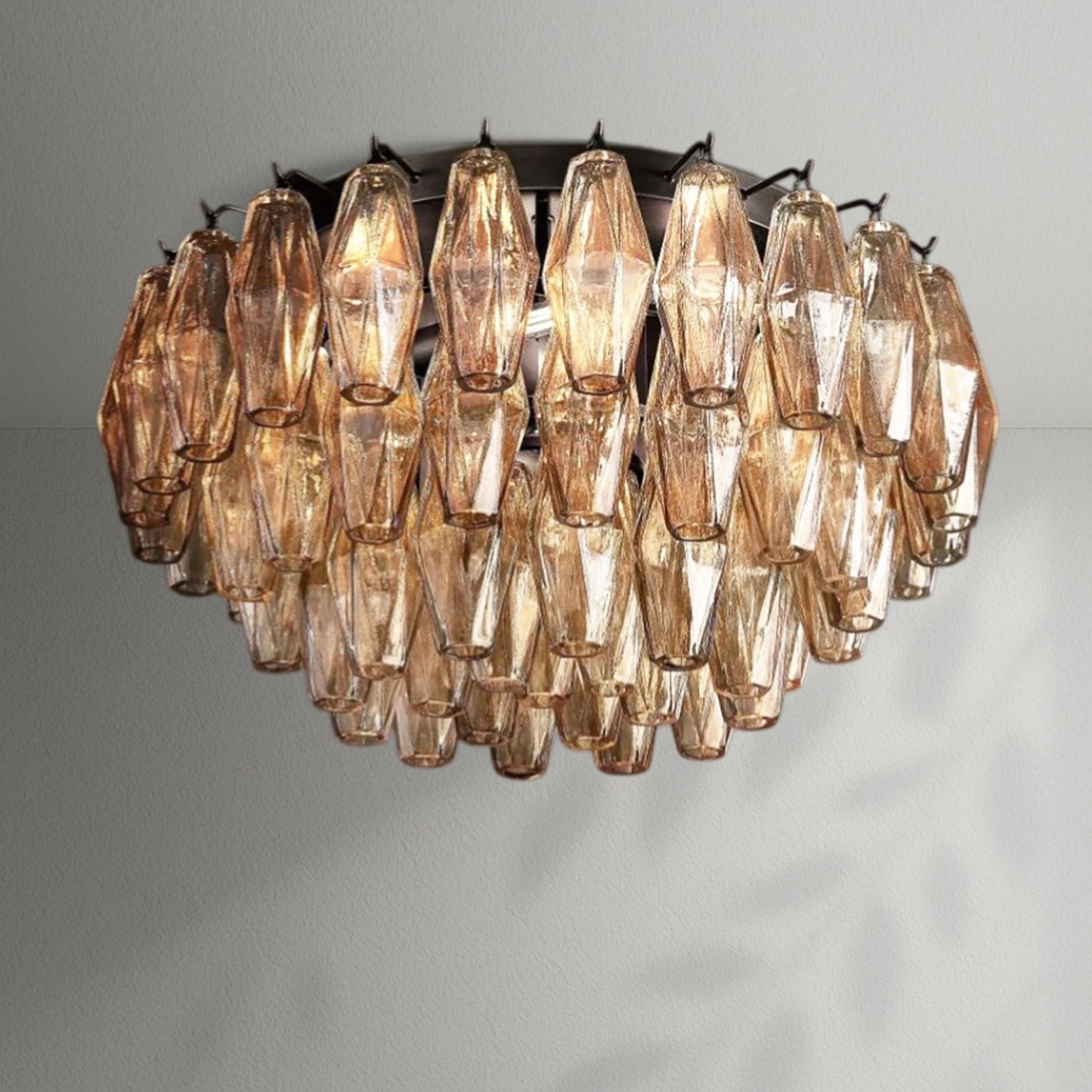 Chiaran Glass Flushmount - Lightings Menu
