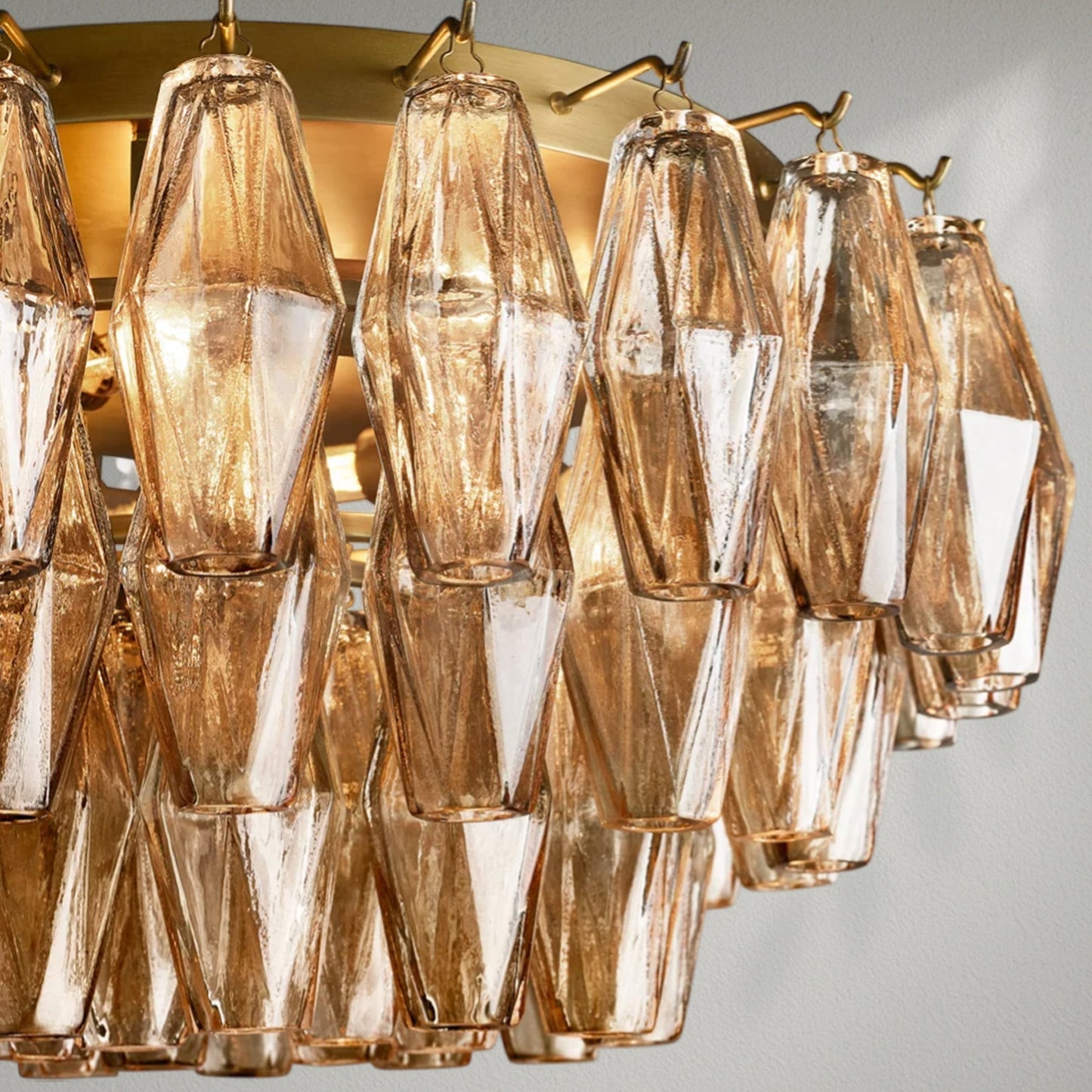 Chiaran Glass Flushmount - Lightings Menu