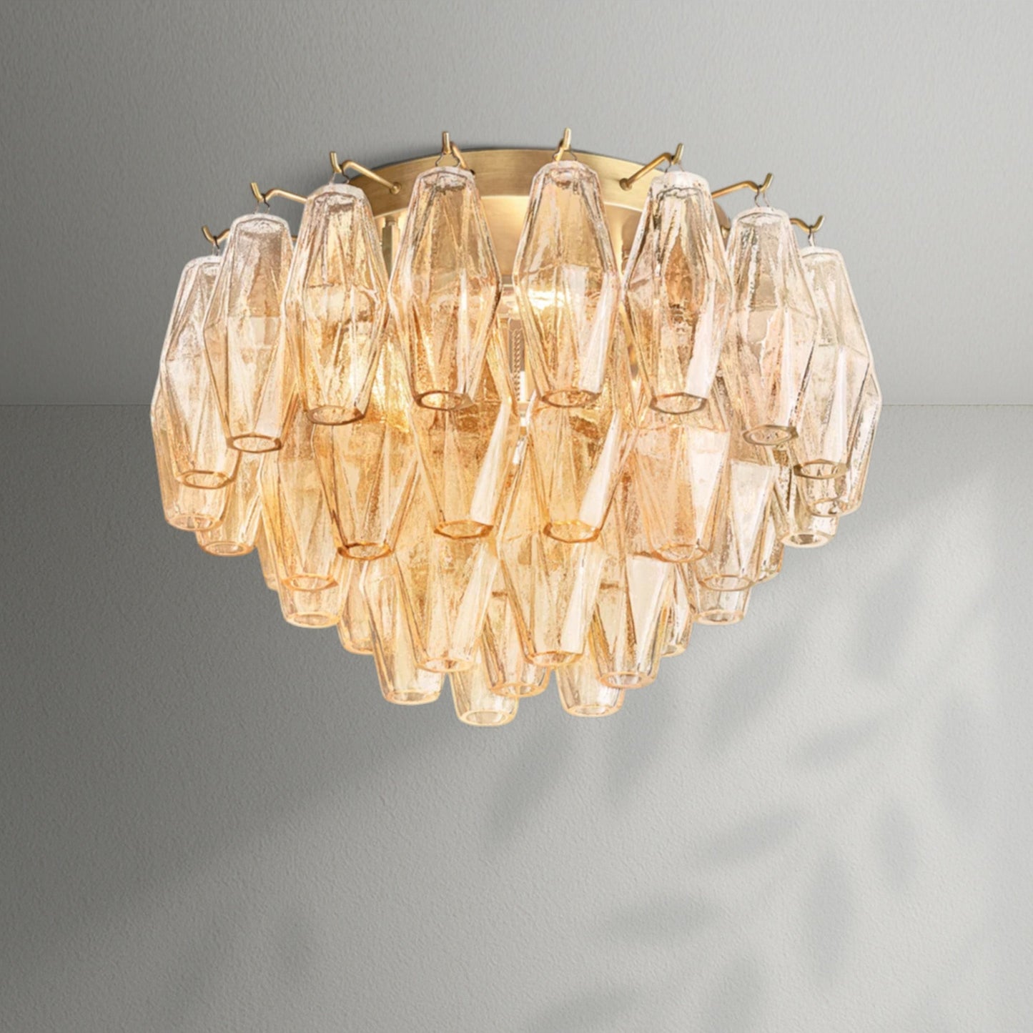 Chiaran Glass Flushmount - Lightings Menu