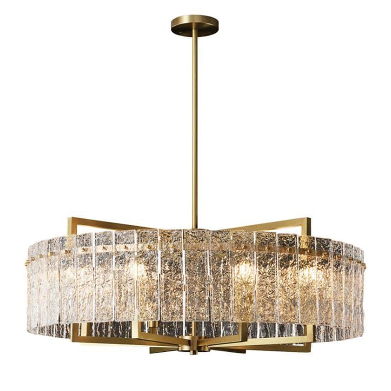 Classic Moire Crystal Round Chandelier - Lightings Menu