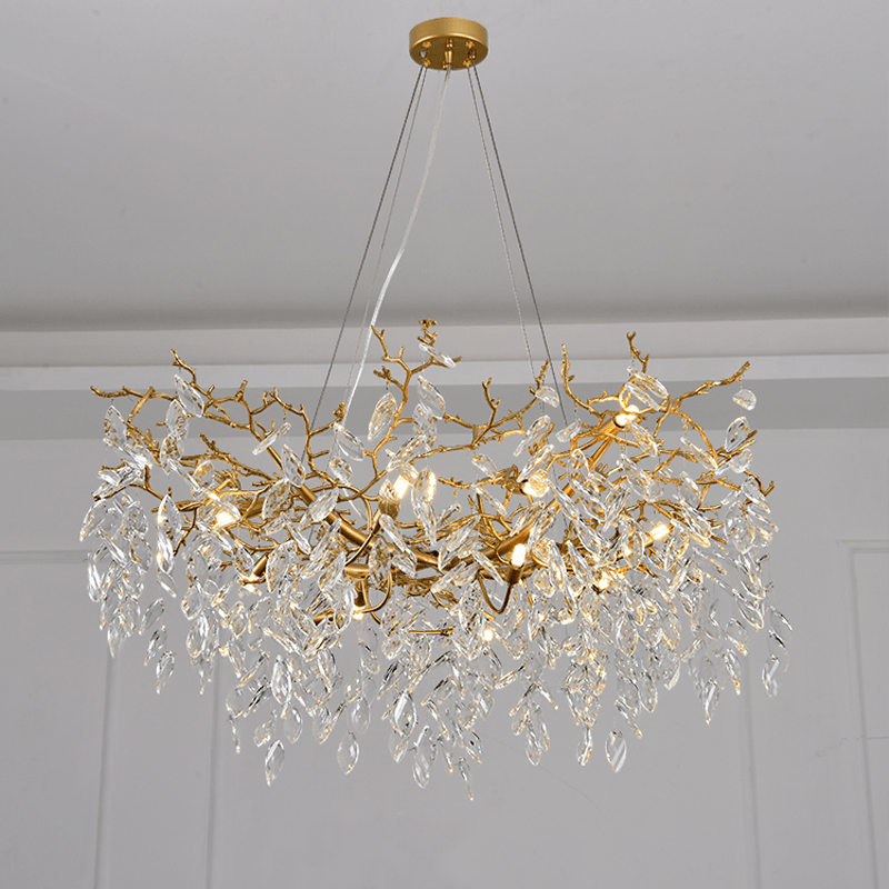 Cleo Branch Crystal Chandelier Light - Lightings Menu