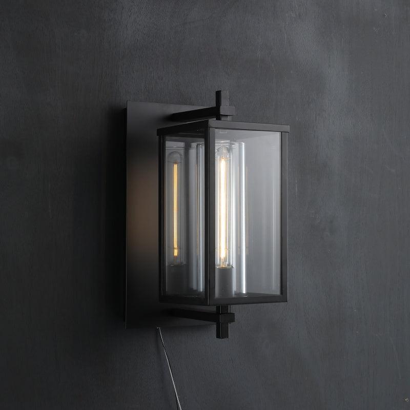 Deapx Square Modern Glass Wall Sconce 16"H 23'’H - Lightings Menu