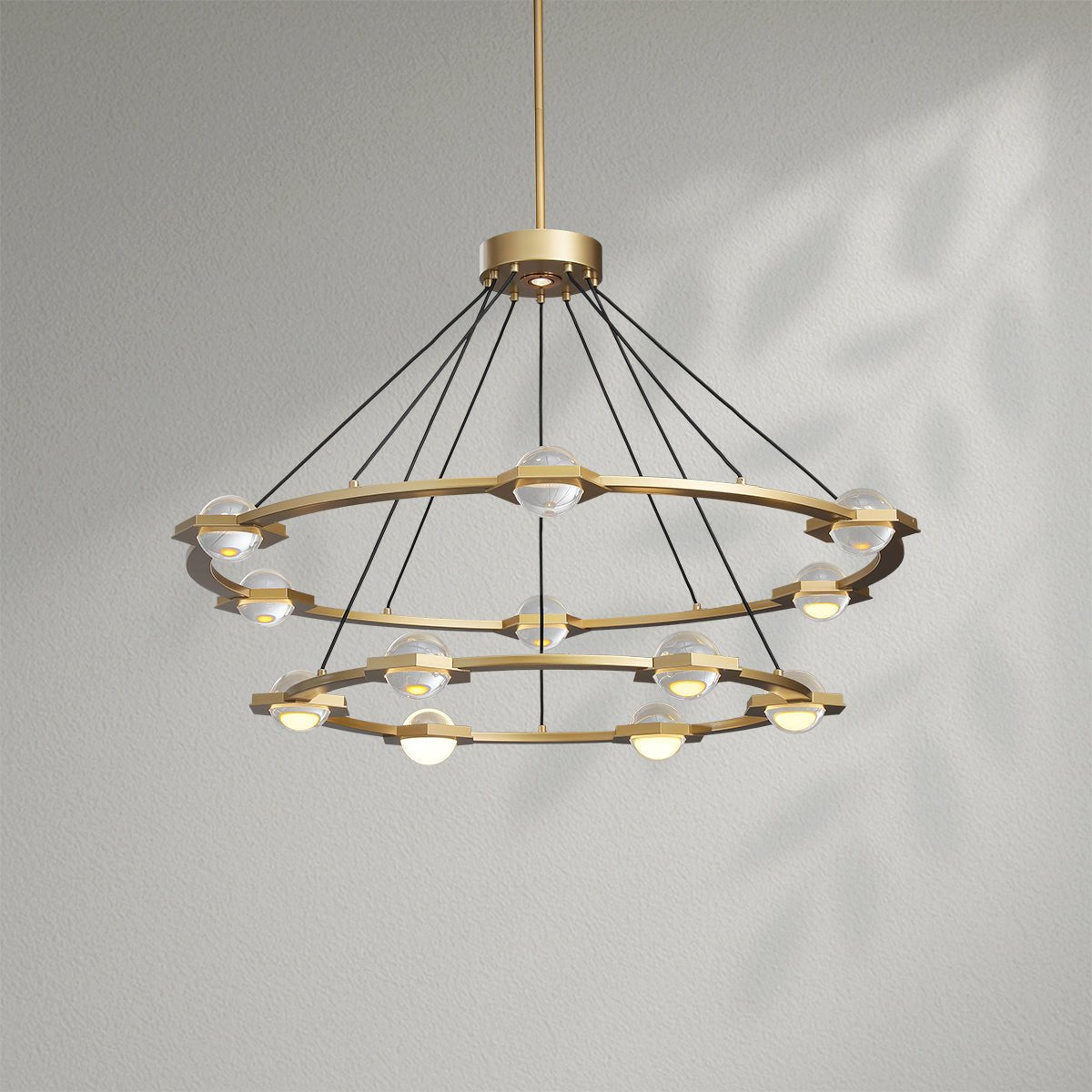 Eclatamt Two - Tier Round Chandelier - Lightings Menu