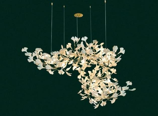 Fleur - de - lis Ceramic Branch Chandelier - Lightings Menu