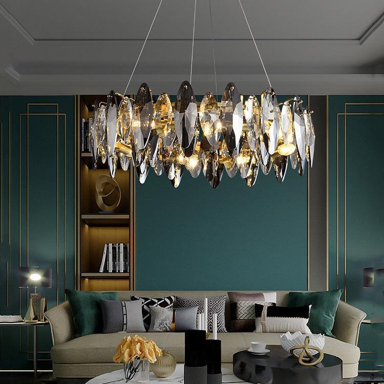 Flor Crystal Round Chandelier - Lightings Menu