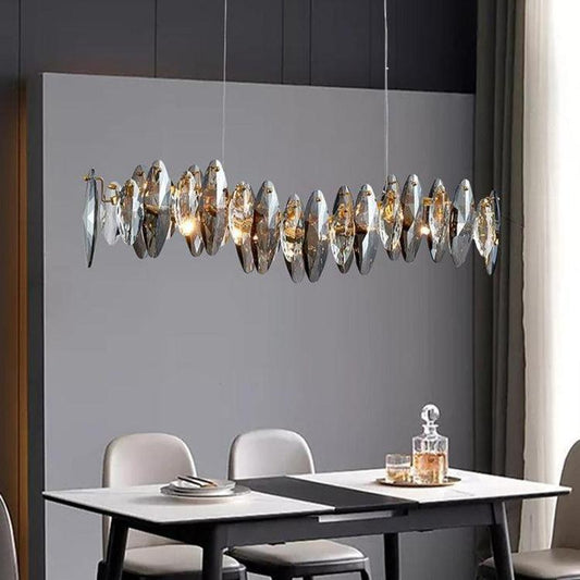 Flor Linear Chandelier for Dining Room - Lightings Menu